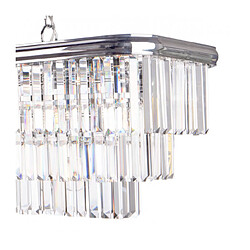 Avis Luminaire Center Chandelier Eulalia Cristal,chrome poli 10 ampoules 38cm