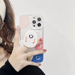 GUPBOO Étui pour iPhone11 Support de Smiley coloré étui de téléphone portable créatif coque souple transparente