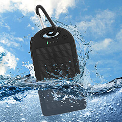 Forever Chargeur de secours Solaire 5000 mAh Noir étanche