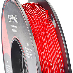 Avis None Filament TPU ERYONE pour imprimante 3D 0,5 kg (1,1 lb) / Bobine - Rouge