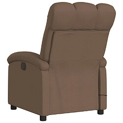 Acheter Maison Chic Fauteuil Relax pour salon, Fauteuil inclinable de massage électrique marron tissu -GKD28395