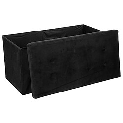 Atmosphera, Createur D'Interieur Banquette coffre pliable Lysandre - L. 76 x H. 38 cm - Noir