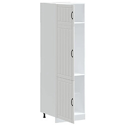 Avis vidaXL Armoire de cuisine Lucca blanc bois d'ingénierie