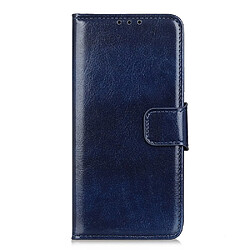 Etui en PU cheval fou unique bleu pour votre Apple iPhone 12 Max/12 Pro 6.1 pouces