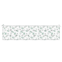 Acheter Maison Chic Coussin Confort | pouf | Coussin de banc de jardin motif de feuilles 200x50x3 cm tissu -GKD52503