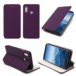 Etui luxe Huawei P20 LITE violet Slim Style Cuir avec stand smartphone 2018 - Housse coque anti choc de protection - Accessoires pochette XEPTIO case