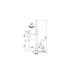 Mitigeur filtrant multifonctionnel chromé - 865579SBVL - FRANKE