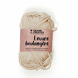 Graines Creatives Fil de coton spécial crochet et amigurumi 55 m - beige