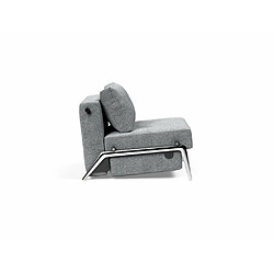 Avis Inside 75 INNOVATION LIVING Fauteuil design CUBED 02 ALU convertible 200*90cm tissu Twist Granite