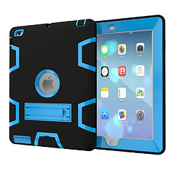 Coque en plastique béquille armor defender noir baby bleu pour votre Apple iPad 3,iPad 2,iPad 4