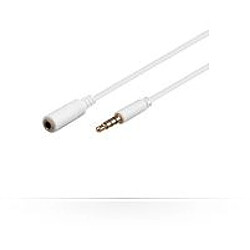 Disney 3.5mm 4-pin 3m M-F White Audio Extension Cable, For Apple iPod, iPhone, iPad.