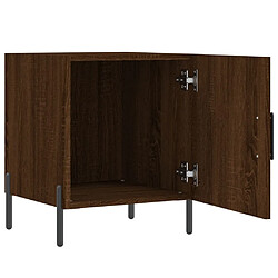 Acheter vidaXL Table de chevet chêne marron 40x40x50 cm bois d’ingénierie