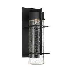 Elstead Lighting Applique murale extérieur Quoizel Aluminium,verre grainé transparent Terre noire