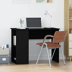 vidaXL Bureau Noir 100x55x75 cm Bois d'ingénierie