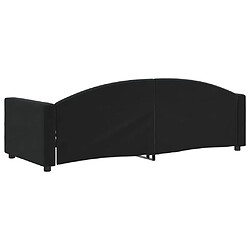 Acheter vidaXL Lit de repos sans matelas noir 80x200 cm velours