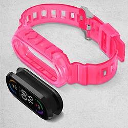 Avis Avizar Bracelet Xiaomi Mi Band 6 et 5 Sport Silicone antichoc Sangle de 24cm Rose fluo