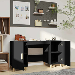 Avis Maison Chic Bureau,Table de travail pour chambre Noir 140x50x75 cm Bois d'ingénierie -GKD65659