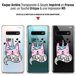 Avis Caseink Coque arrière Samsung Galaxy S10 (6.1 ) Gel HD [ Nouvelle Collection - Souple - Antichoc - Imprimé en France] I Am MEOUgical