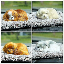 Universal Animaux simulés poupées peluches chiens de couchage jouets enfants décoration vacances (golden retriever)