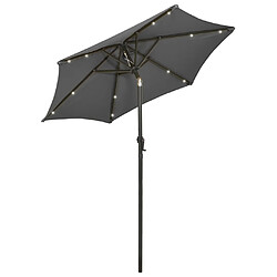 Helloshop26 Parasol avec lumières led anthracite 200 x 211 cm aluminium 02_0008089