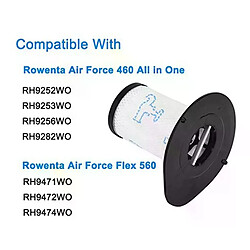 Avis 2 filtres pour aspirateur Rowenta Air Force 460 tout en un RH92Xx et Air Force Flex 560 RH94Xx, pièces détachées ZR009002