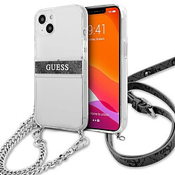 Guess Maroquinerie Guess 4G Gold Stripe Crossbody - Coque pour iPhone 13 mini