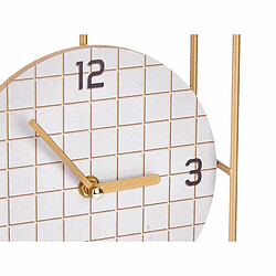 Gift Decor Horloge de table Vérifié Noir Métal Bois MDF 18,5 x 25,5 x 6 cm (6 Unités)