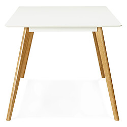 Acheter Alterego Table de cuisine rectangulaire / bureau droit 'CANDY' blanc - 160x90 cm