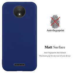 Cadorabo Coque Motorola MOTO C PLUS Etui en Bleu