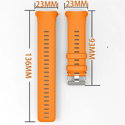 Wewoo Bracelet pour montre connectée de remplacement Smartwatch en silicone Polar Vantage V orange pas cher