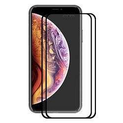 Wewoo Film de verre trempé plein écran 0.2mm 9H 2.5D pour iPhone XS Max (Noir)