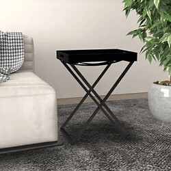 vidaXL Table pliable Noir 48x34x61 cm MDF