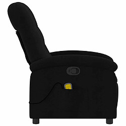 Acheter Maison Chic Fauteuil de massage inclinable,Fauteuil luxe de relaxation Noir Tissu -MN39249