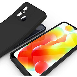 Acheter Htdmobiles Coque pour Xiaomi Redmi 12C / Redmi 11A / Poco C55 - housse etui silicone gel fine + verre trempe - NOIR