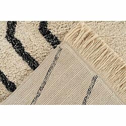 Acheter Paris Prix Tapis Tufté à la Main Ethnique Mylen V Beige & Noir 80 x 150 cm