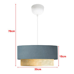 Helloshop26 Lustre lampe lumière suspendu suspension loughborough E27 hauteur 70 cm blanc gris bleu jaune 03_0007540