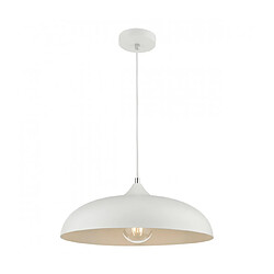 Luminaire Center Suspension Kaelan 1 ampoule blanc mat