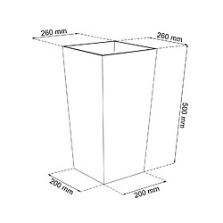 Acheter Pot de fleurs 26,6L avec insert Urbi Square DURS265-S433 anthracite