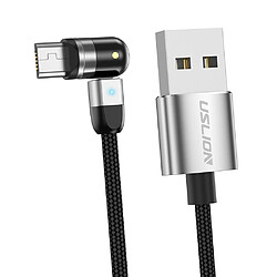 540 Câble USB De Charge Magnétique 360180 Argent Micro USB 0,5 M pas cher