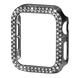 Coque en TPU décor strass, anti-rayures, gris pour votre Apple Watch Series 6/5/4/SE 44mm