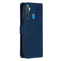 Avis Wewoo Housse Coque Pour OPPO Realme 5 Classic Calf Texture Horizontal Flip PU en cuiravec support et fentes cartes et portefeuille bleu