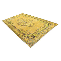 Vidal Tapis de laine 305x183 jaune Ultra Vintage