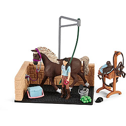 Schleich Horse Club Box de lavage pour chevaux Emily & Luna