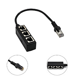 Acheter Universal Connecteur LAN RJ45 Adaptateur Réseau séparateur Ethernet 1 mâle à 3 câbles adaptateurs femelles Accessoires d'extension de réseau