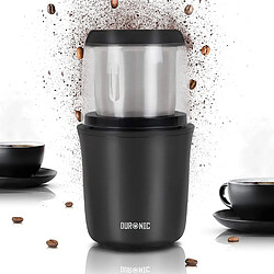 Duronic CG250 Moulin à café électrique de 250W | Meule de 75 g | 8 à 12 tasses | Lames en acier inoxydable | Pour un cappuccino, latte, expresso, café serré savoureux | Broyeur pour grains de café