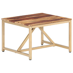 vidaXL Table d'appoint 60x60x40 cm Bois massif