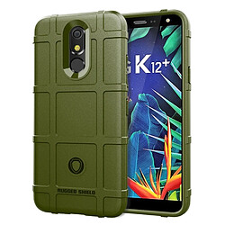 Wewoo Coque Souple Housse de protection en silicone pour une couverture complète d'une totale et d'une résistance au choc LG K12 + vert armée