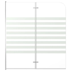 vidaXL Enclos de bain 120x140 cm Verre trempé Rayures