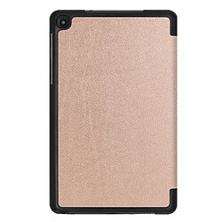 Avis Wewoo Housse Coque Etui à rabat horizontal en cuir Custer Texture pour Galaxy Tab A 8.0 2019 P205 / P200avec support à trois rabattables Or rose