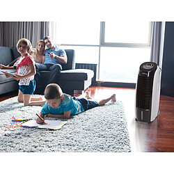 Purline rafraichisseur d'air de 15L avec humidificateur 130W noir gris